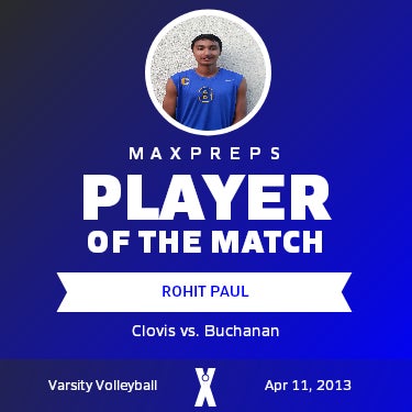 #3 Rohit Paul Player of the Game badge
