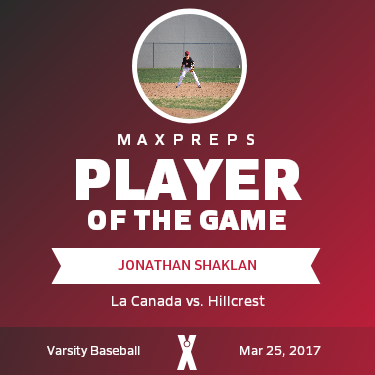 #1 Jonathan Shaklan Player of the Game badge
