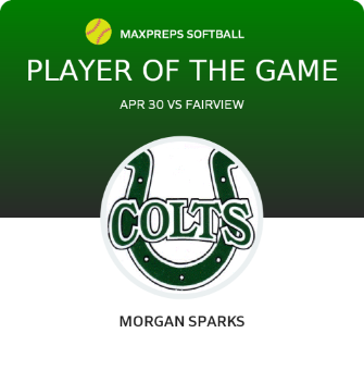 #26 Morgan Sparks Player of the Game badge