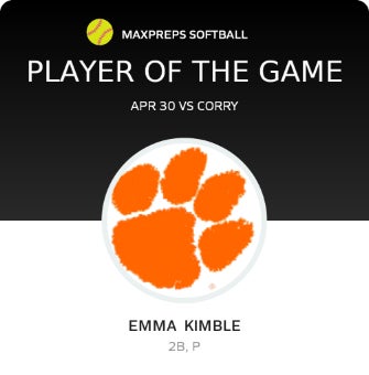 #33 Emma Kimble Player of the Game badge