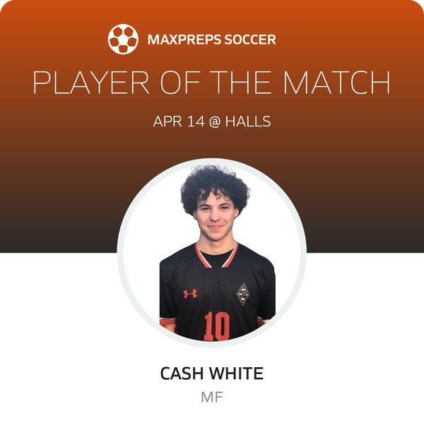 #10 Cash White Player of the Game badge