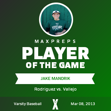 #23 Jake Mandrik Player of the Game badge