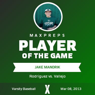 #23 Jake Mandrik Player of the Game badge
