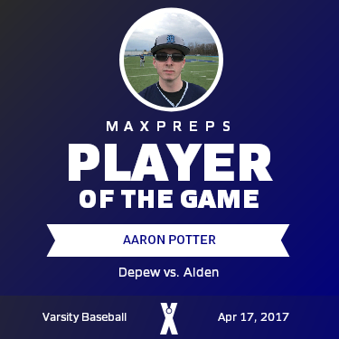 #2 Aaron Potter Player of the Game badge