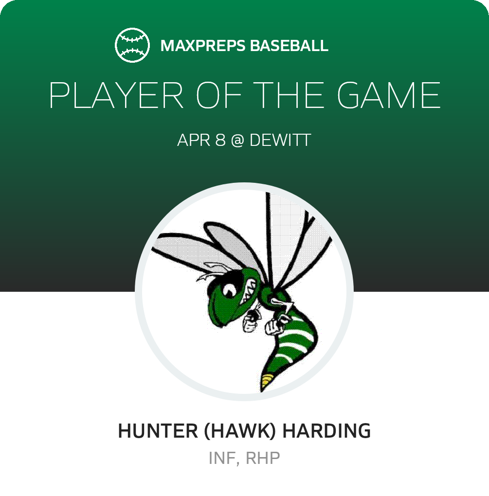 #6 H. Harding Player of the Game badge