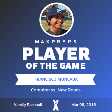 #7 Francisco Moncada Player of the Game badge