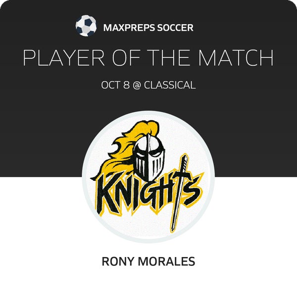 #7 Rony Morales Player of the Game badge