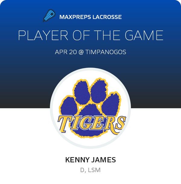 #3 Kenny James Player of the Game badge