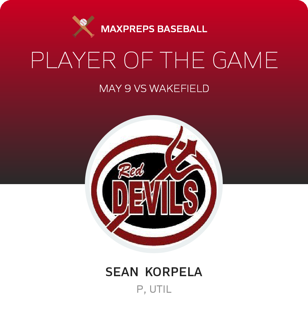 #33 Sean  Korpela Player of the Game badge
