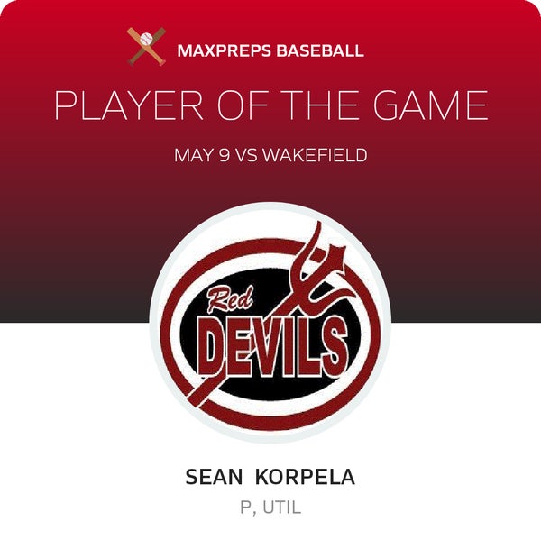 #33 Sean Korpela Player of the Game badge