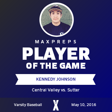 #23 Kennedy Johnson Player of the Game badge
