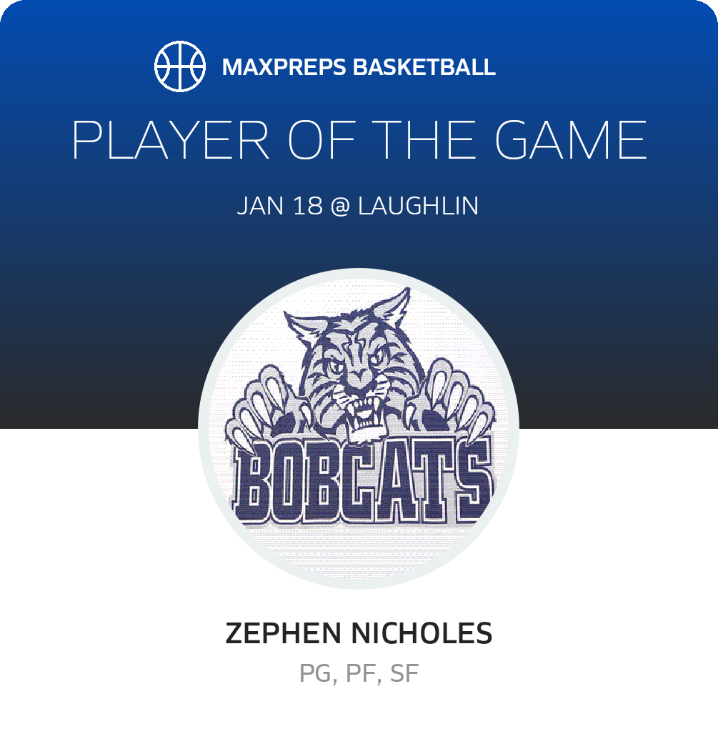 #15 Zephen Nicholes Player of the Game badge
