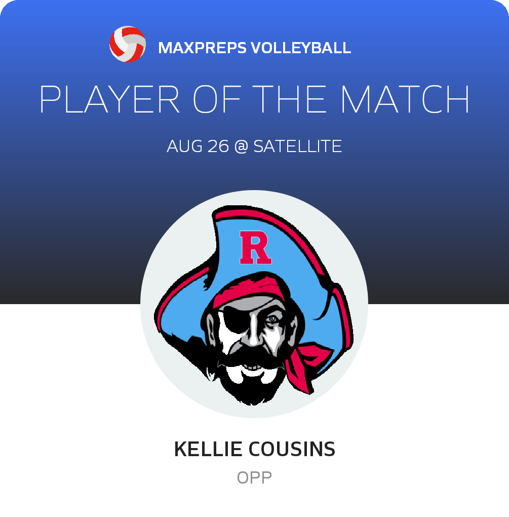 #7 Kellie Cousins Player of the Game badge