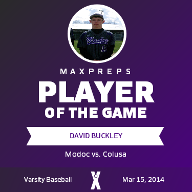 #10 David Buckley Player of the Game badge