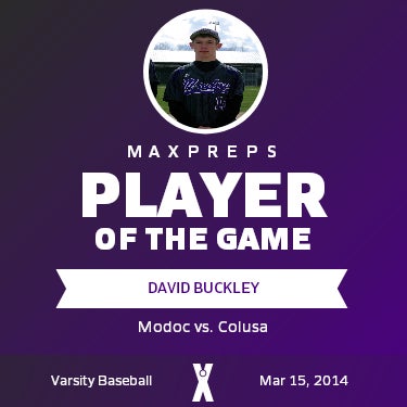 #10 David Buckley Player of the Game badge