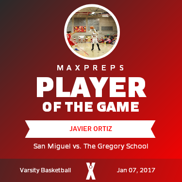 #31 Javier Ortiz Player of the Game badge