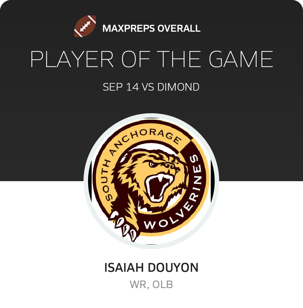 #22 Isaiah Douyon Player of the Game badge