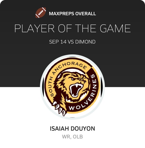#22 Isaiah Douyon Player of the Game badge