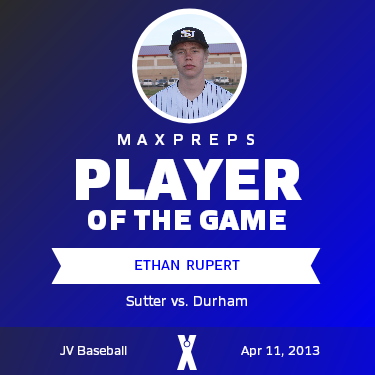 #3 Ethan  Rupert Player of the Game badge