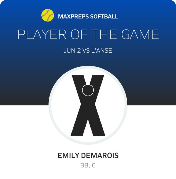 #3 Emily DeMarois Player of the Game badge