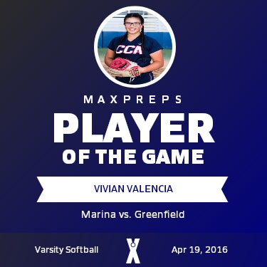 #11 Vivian Valencia Player of the Game badge