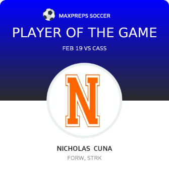 #10 Nicholas  Cuna Player of the Game badge