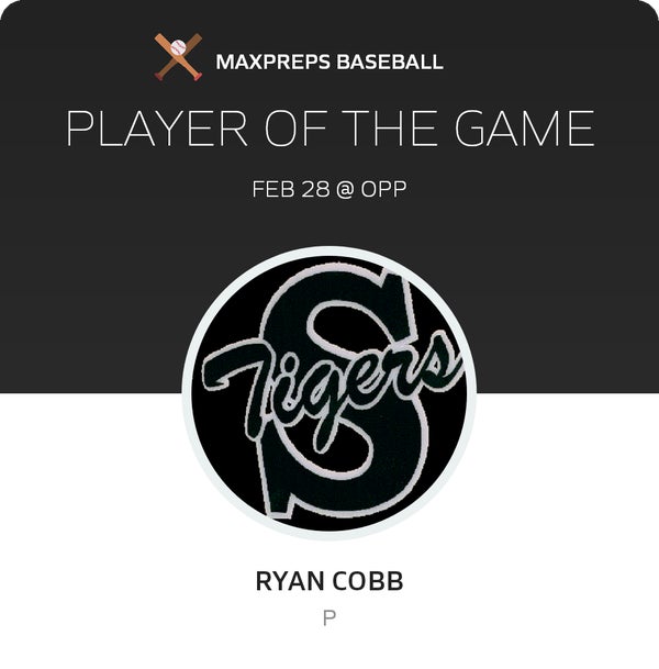#3 Ryan Cobb Player of the Game badge