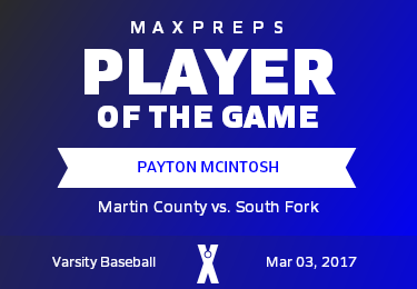 #11 Payton McIntosh Player of the Game badge
