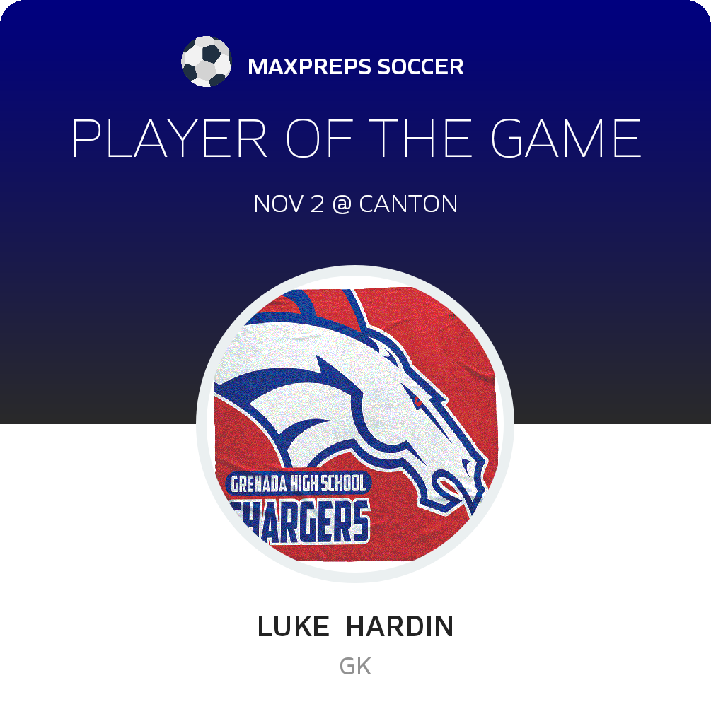 #00 Luke  Hardin Player of the Game badge