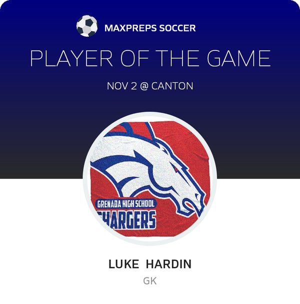 #00 Luke Hardin Player of the Game badge