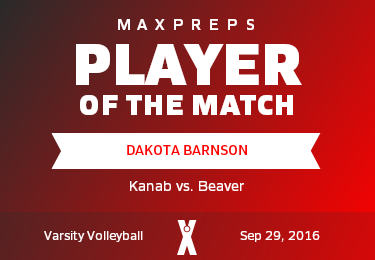 #11 Dakota Barnson Player of the Game badge