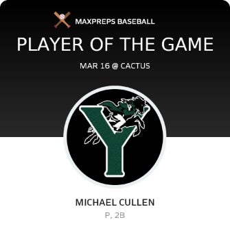#9 Michael Cullen Player of the Game badge