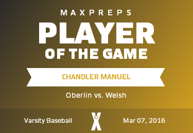 #20 Chandler Manuel Player of the Game badge