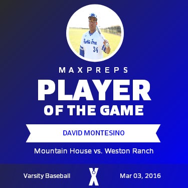 #34 David Montesino Player of the Game badge