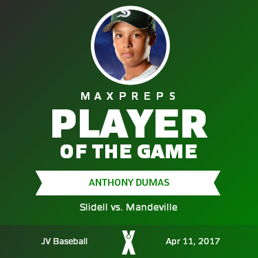 #17 Anthony Dumas Player of the Game badge
