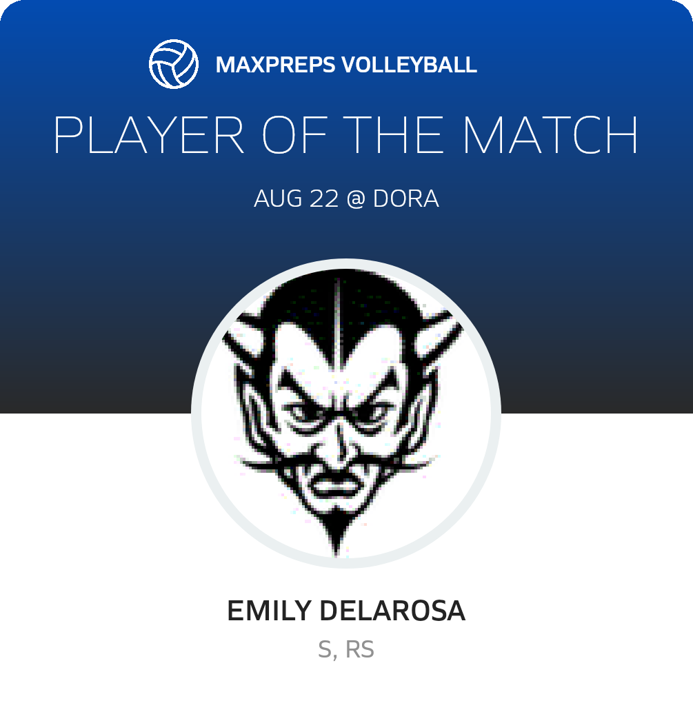 #10 Emily DeLaRosa Player of the Game badge