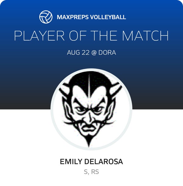 #10 Emily DeLaRosa Player of the Game badge