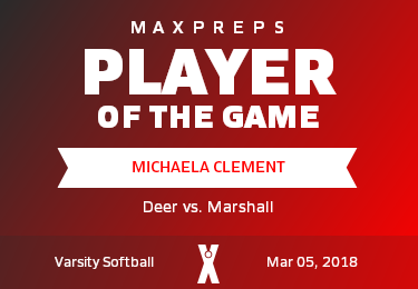 #33 Michaela Clement Player of the Game badge