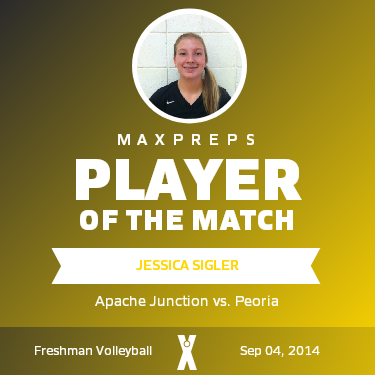 #39 Jessica Sigler Player of the Game badge