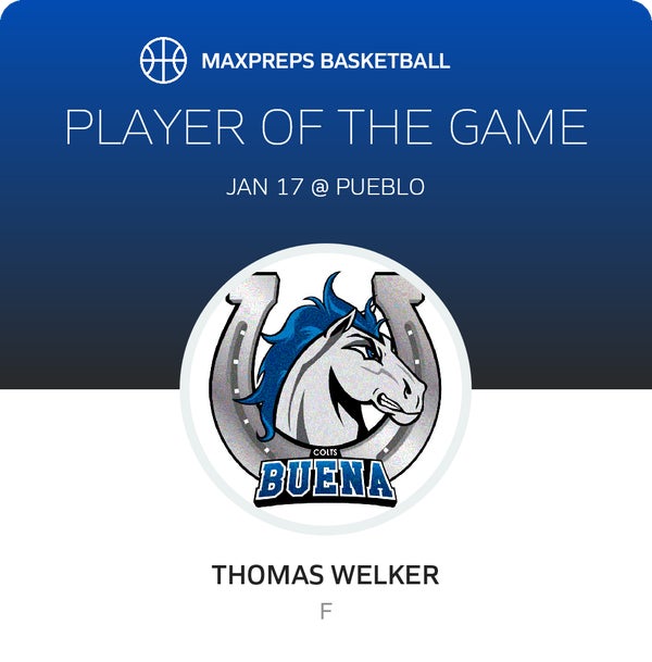 #21 Thomas Welker Player of the Game badge