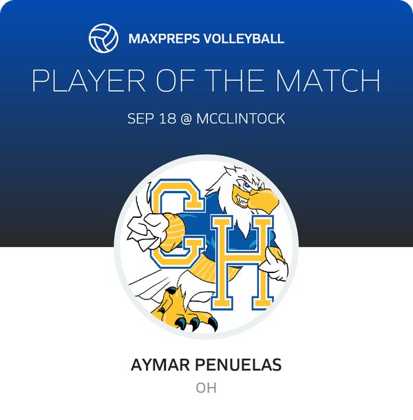 #4 Aymar Penuelas Player of the Game badge