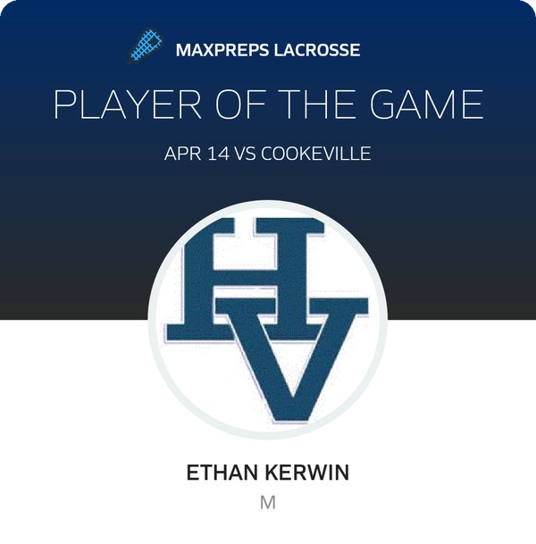 #26 Ethan Kerwin Player of the Game badge