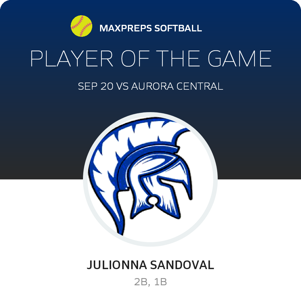 #5 Julionna Sandoval Player of the Game badge