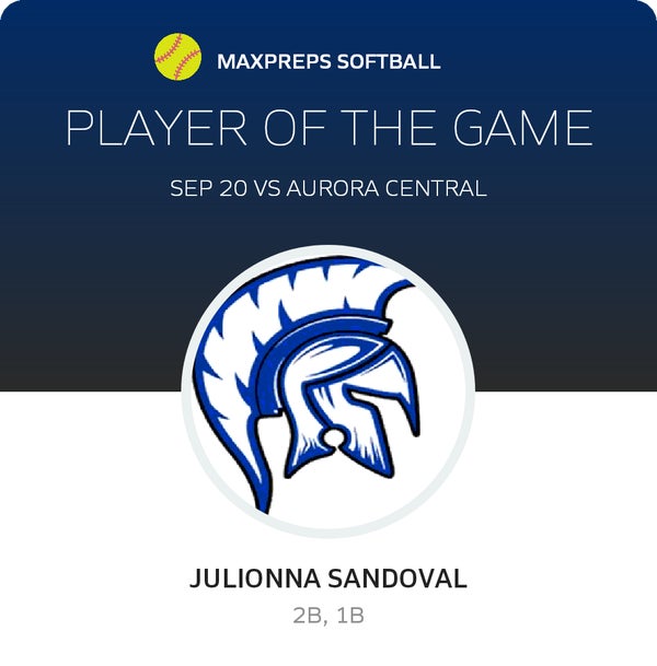 #5 Julionna Sandoval Player of the Game badge