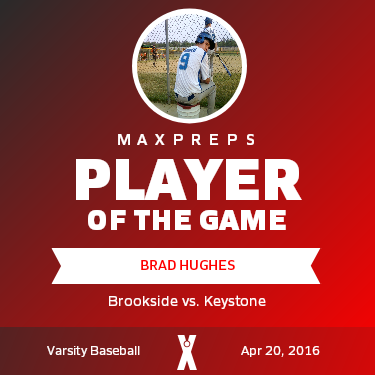 #9 Brad Hughes Player of the Game badge