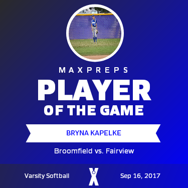 #6 Bryna Kapelke Player of the Game badge