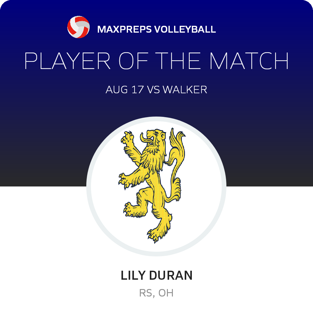 #13 Lily Duran Player of the Game badge