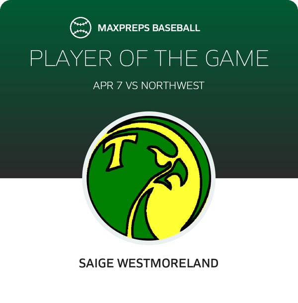 #10 Saige Westmoreland Player of the Game badge