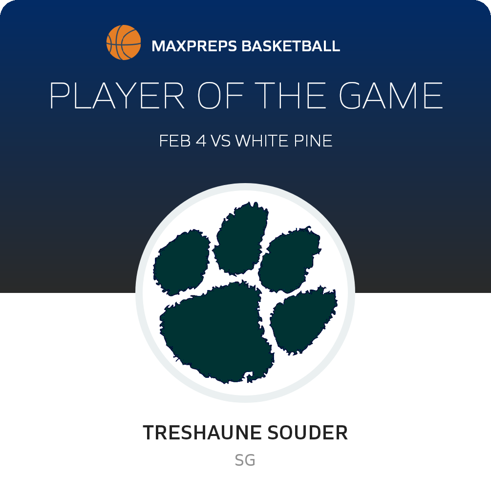#3 Treshaune Souder Player of the Game badge