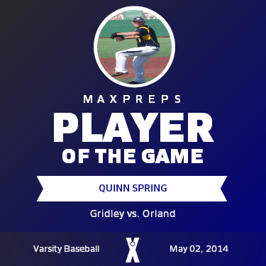 #8 Quinn Spring Player of the Game badge